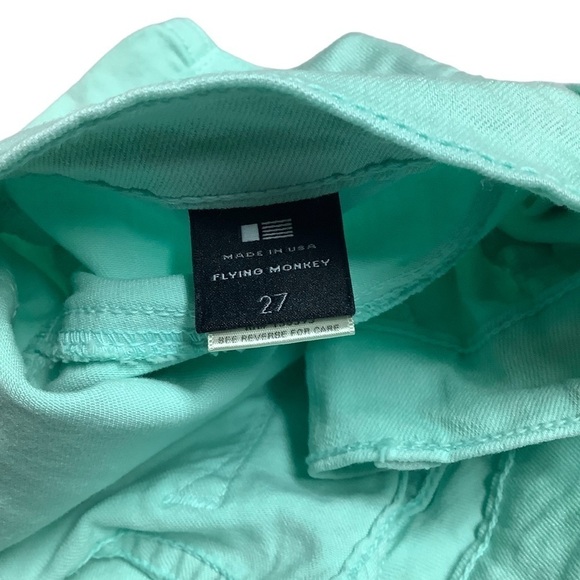 Flying Monkey Aqua Sea Foam Green Skinny Jeans Size 27 - Picture 3 of 11